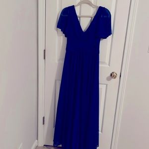 David Bridal Royal Blue Gown